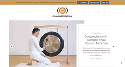 Desktop Screenshot of gongmeditation.de